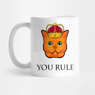 Cat / You Rule/ Pet Mug